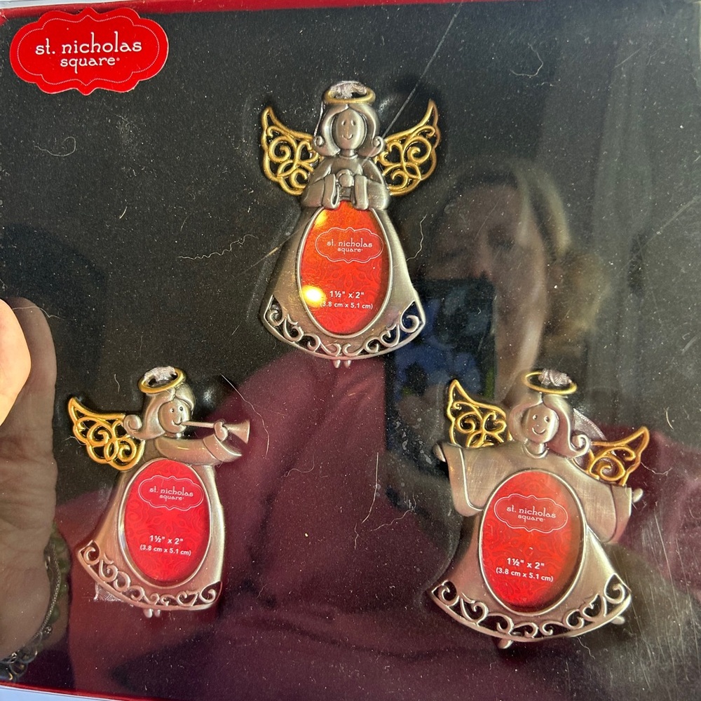 Hallmark Gold and Silver Angel Picture Frames